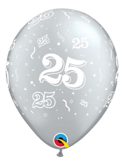 11" 25 A Round Anniversary Balloon