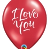 11" I Love You Script Modern Balloon