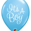 11" It's A Boy Classy Script Baby Balloon