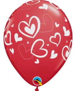 11" Mix & Match Hearts Balloon