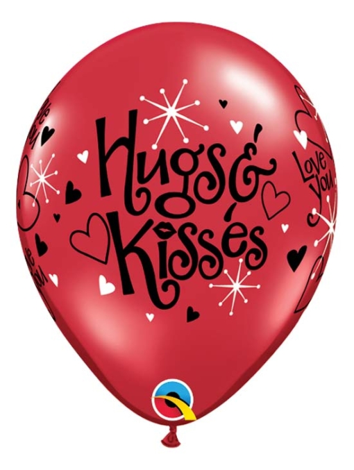 11" I Love You Hugs & Kisses Balloon