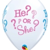 11" He or She Baby Reveal Balloon