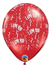 11" I Love You A Round Balloons