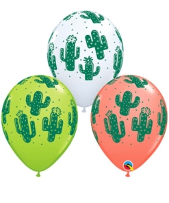 11" Cactuses Fiesta Balloons