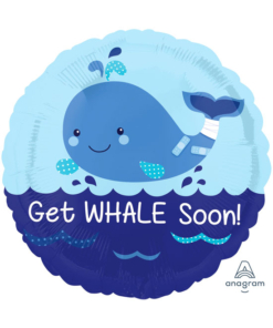 17" Get Whale Soon Get Well Balloon