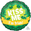 17" Kiss Me I'm Irish St. Patrick's Day Balloon