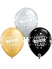 11" Confetti Dots New Year Balloon Assortment