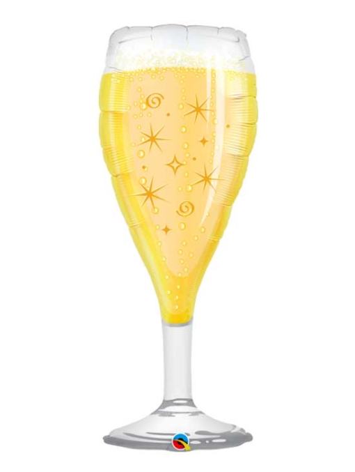 39" Champagne Glass Congratulation Balloon