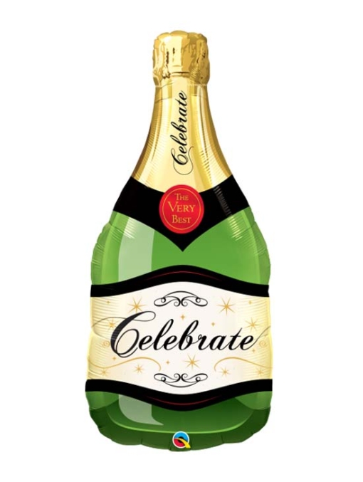 39" Celebrate Champagne Bottle Balloon