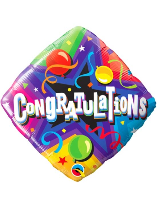 18" Congratulations Party Time Balloon
