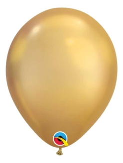 11" Qualatex Chrome Gold Latex Balloon