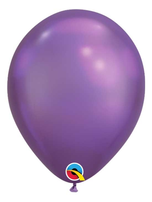 11" Qualatex Chrome Purple Latex Balloon