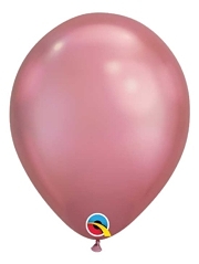 11" Qualatex Chrome Mauve Latex Balloon