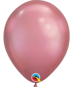 11" Qualatex Chrome Mauve Latex Balloon