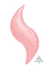 36" Pink Curve Shape Balloon