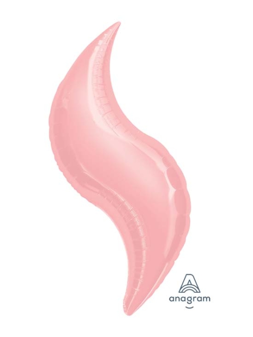 36" Pink Curve Shape Balloon