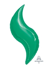 36" Green Curve Shape Balloon
