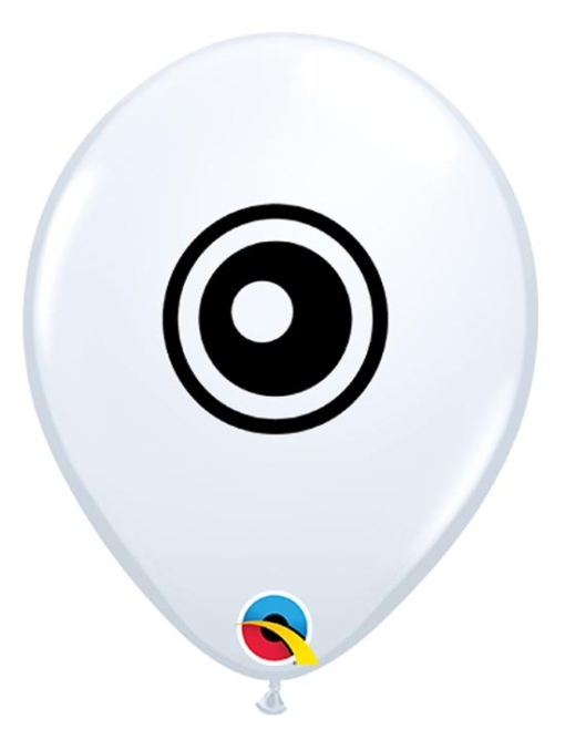 5" Eyeball Side Print Balloon 100 Count