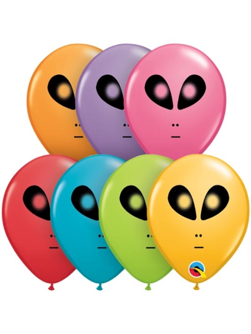 5" Space Alien Balloon Assortment 100 Count