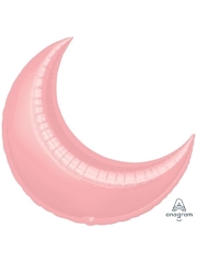 Anagram 26" Pastel Pink Crescent Moon Shape Balloon 1 Count