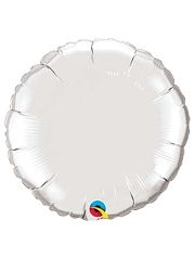 Qualatex 36" Silver Round Foil Balloon For Sale
