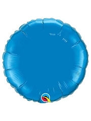 Qualatex 36" Sapphire Blue Round Foil Balloon For Sale