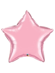 36" Qualatex Pearl Pink Foil Star Shape Balloon 1 Count